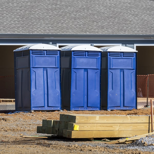 how often are the portable toilets cleaned and serviced during a rental period in Rafter J Ranch Wyoming